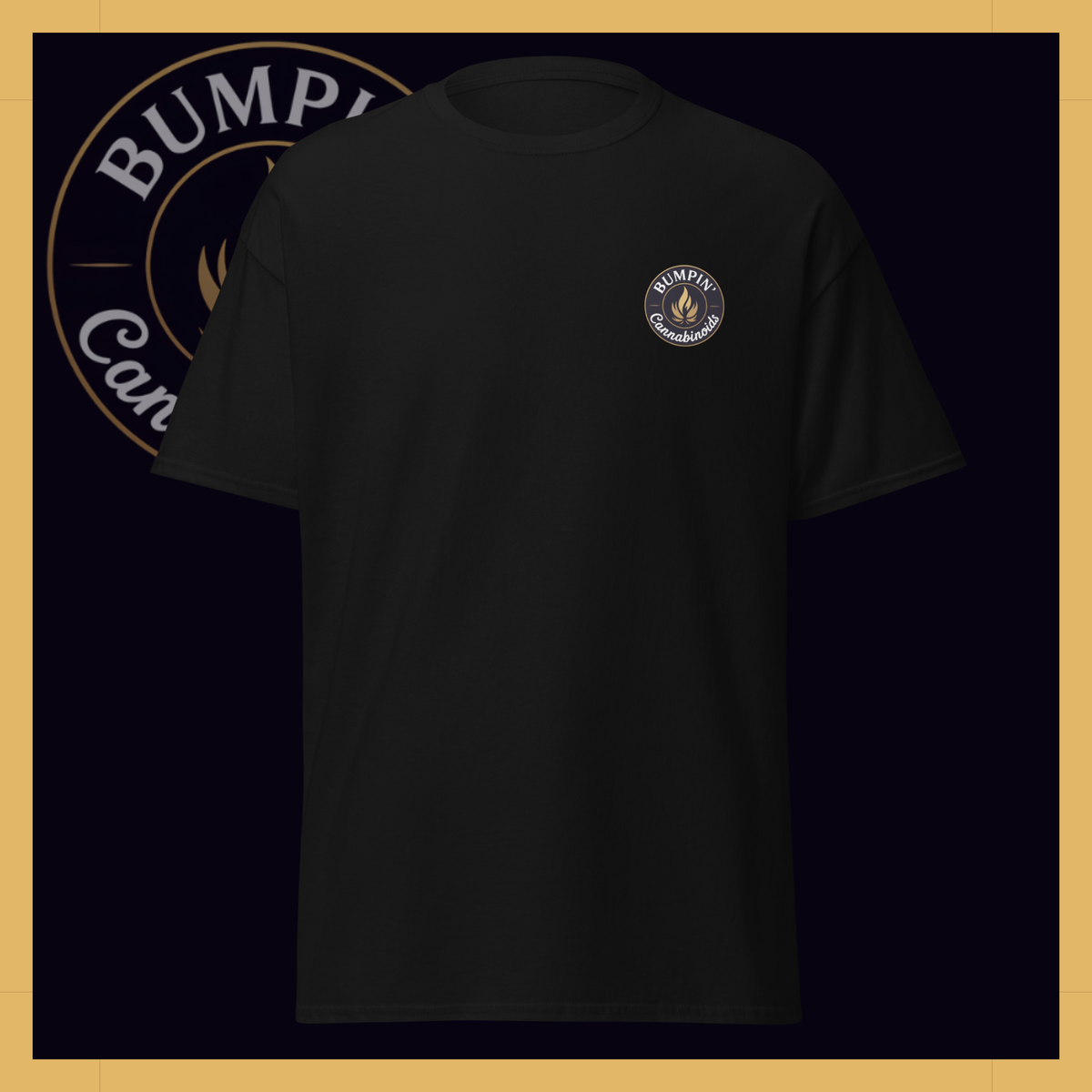 Bumpin' Cannabinoids Classic Tee in Black