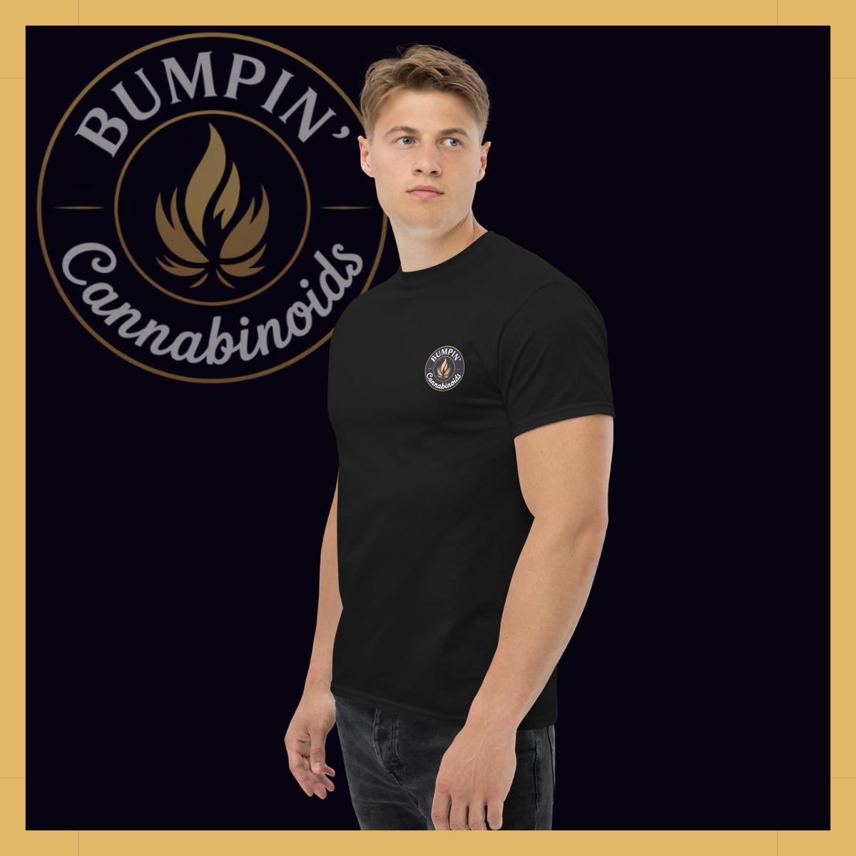Bumpin' Cannabinoids Classic Tee in Black