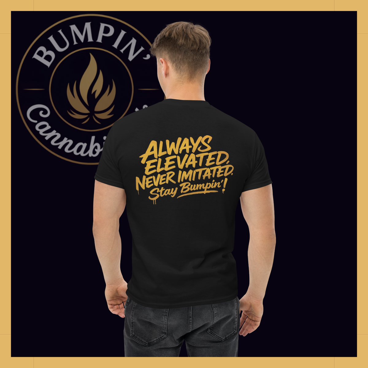 Bumpin' Cannabinoids Classic Tee in Black