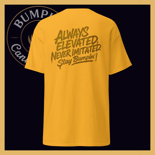 Bumpin' Cannabinoids Classic Tee in Gold