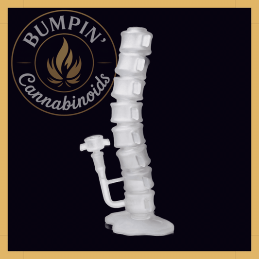 MJ Arsenal Skele-Tube Glass animated product view with frosted skeleton design